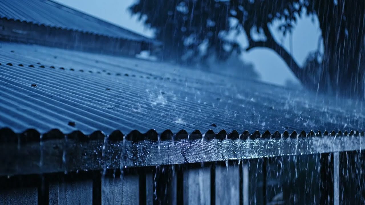 Sono Profundo Instantaneamente na Tenda Amarela com Chuva Pesada Sem Parar e Sons de Trovão na ...