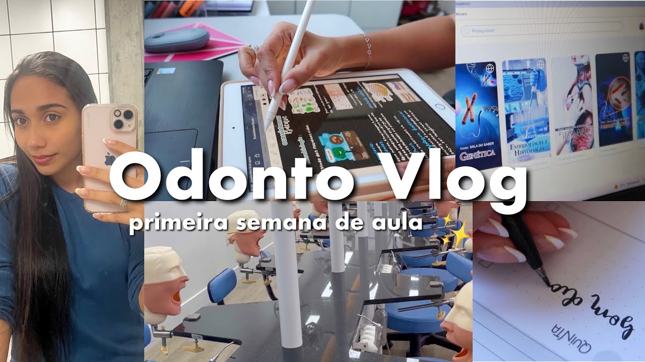 Odonto vlog #1 | primeira semana de aula + visitando clínica odontológica 🪥🦷