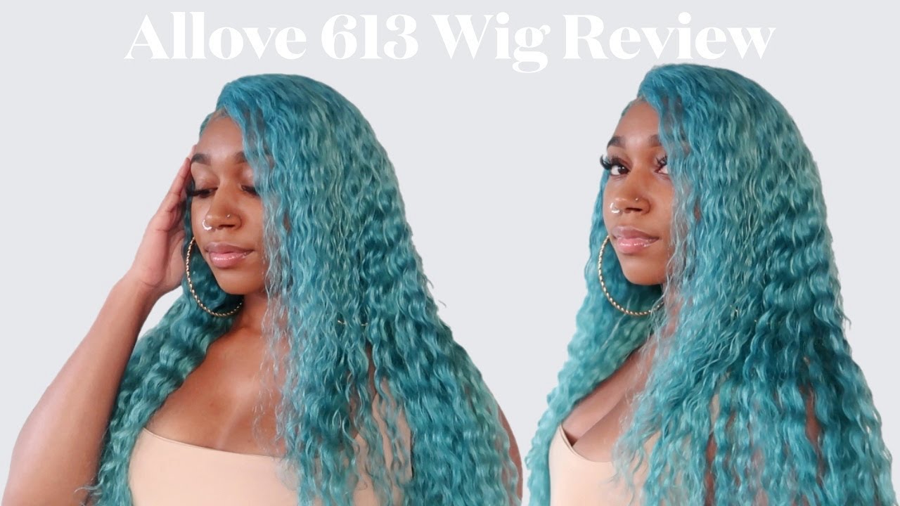 Allove 613 Deep Wave Wig Review | Dyed Sky Blue