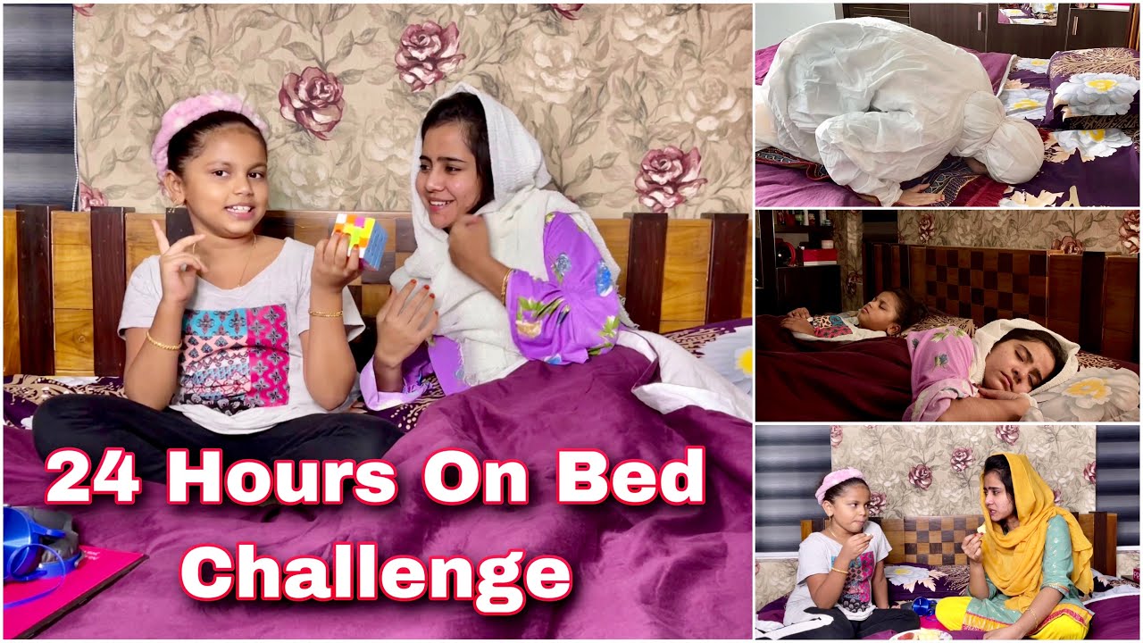 24hrs On Bed Challenge 🛌😂 | Mashura Basheer | Sunaina