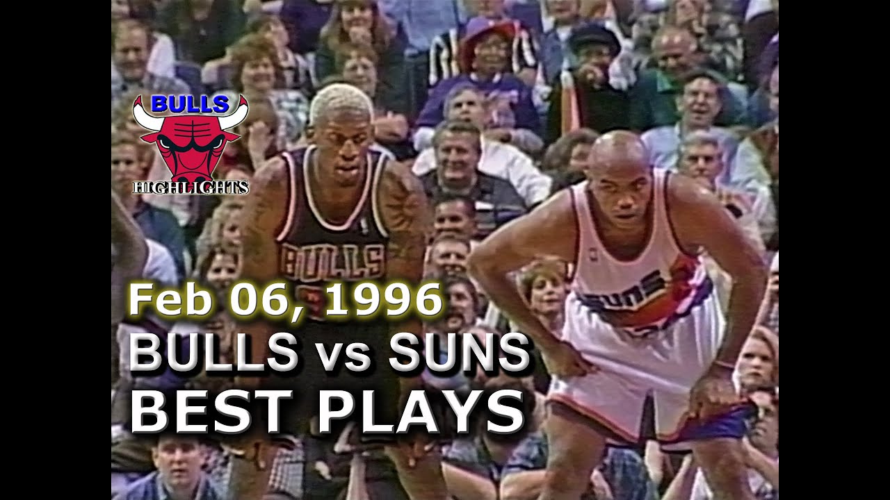 Feb 06 1996 Bulls vs Suns highlights