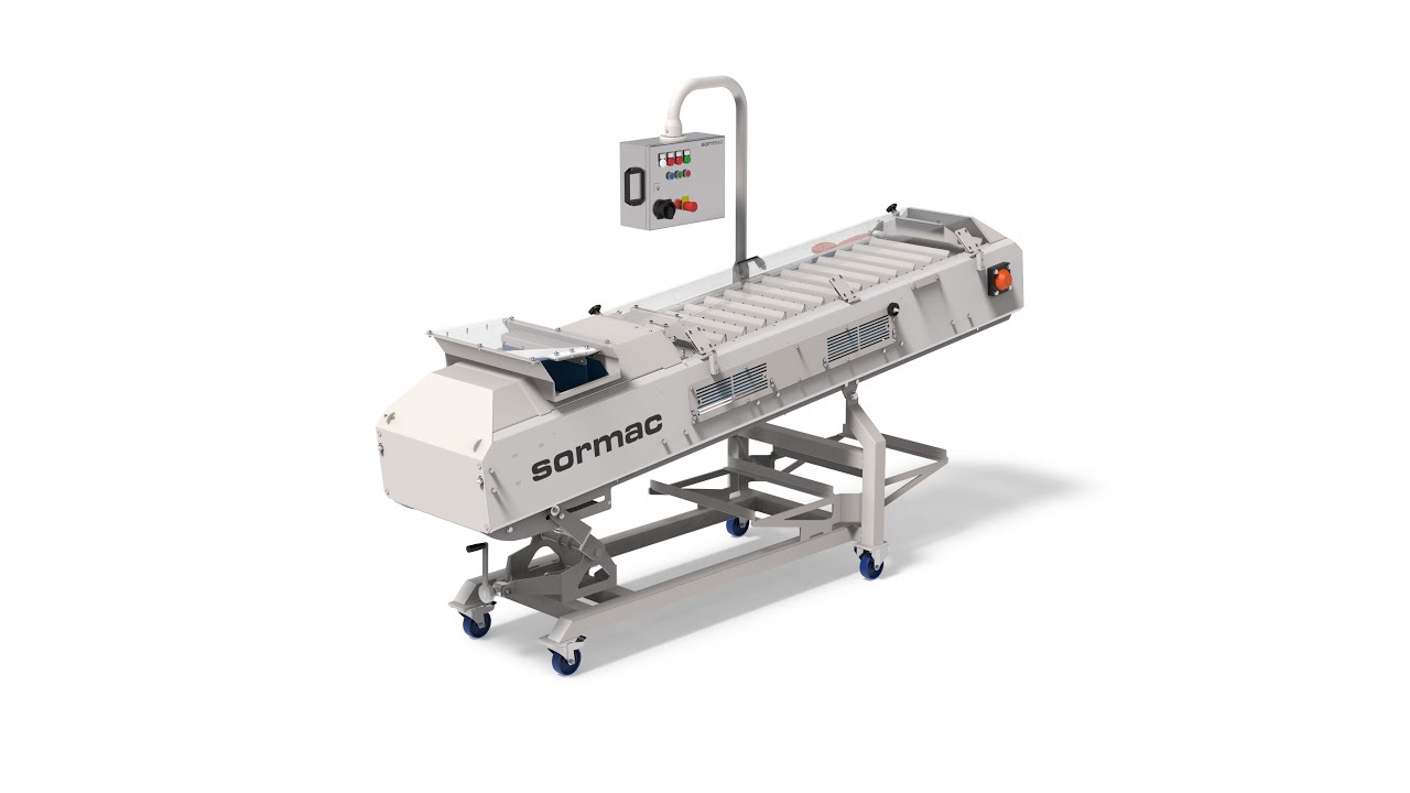 Semi automatic carrot topper, type WOS-1A - Sormac