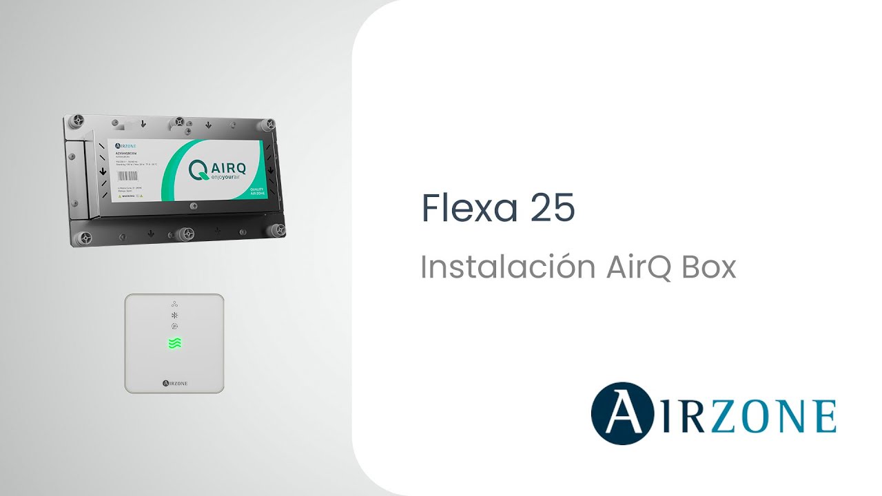 Flexa 25 - Instalación AirQ Sensor y AirQ Box