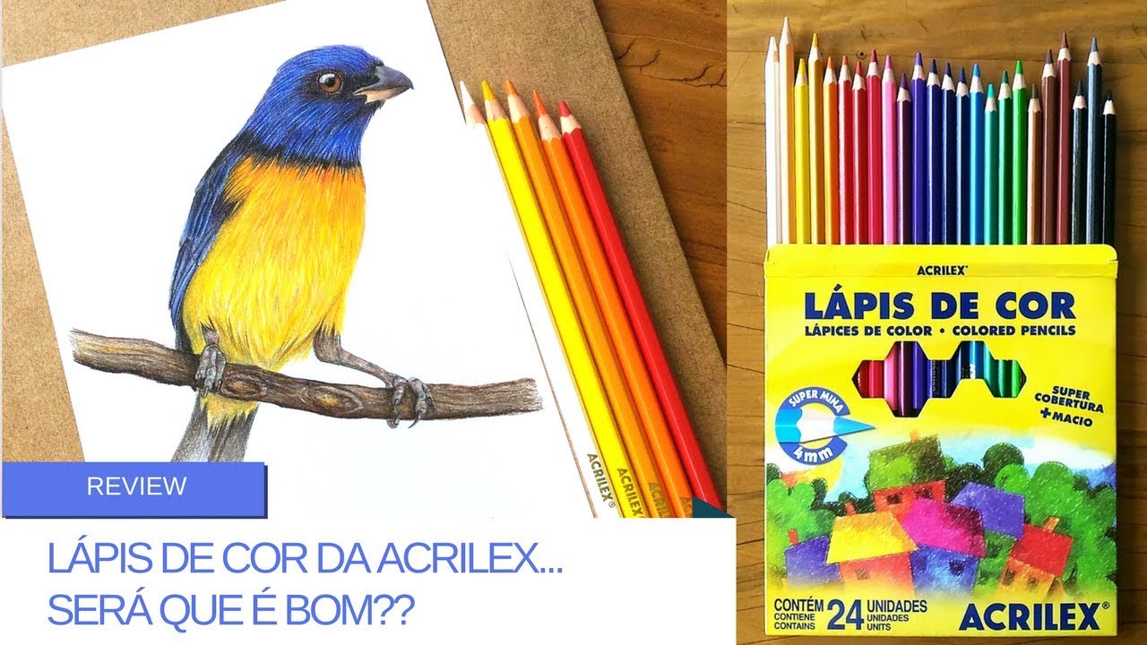 REVIEW: Lápis de cor da Acrilex, será que é bom?