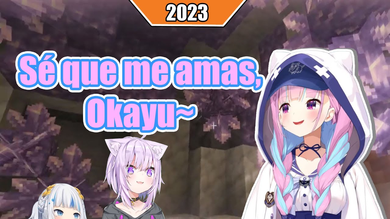 Aqua piensa que Okayu la está coqueteando románticamente I Hololive Sub Español