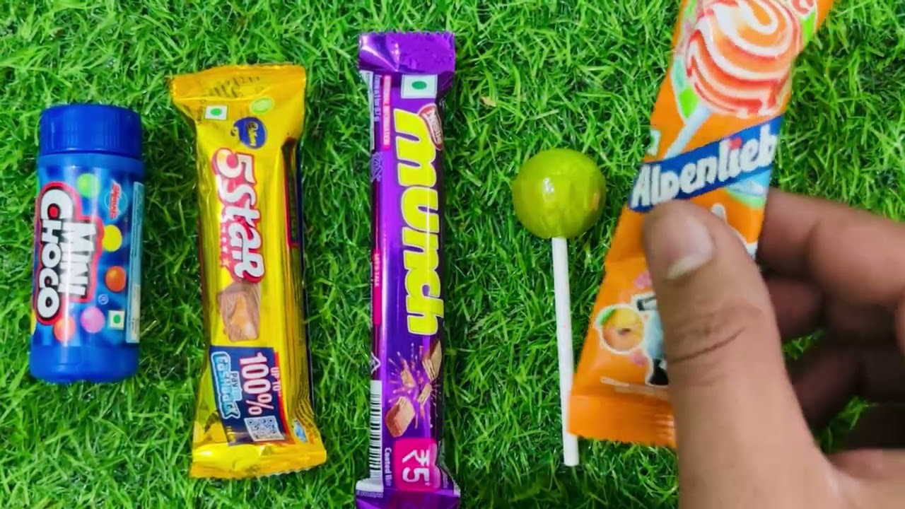 asmr video Chocolate Gems Lollipop Unwrap Satisfying Sound Effects For Deep Sleep Relaxing Kandylifx
