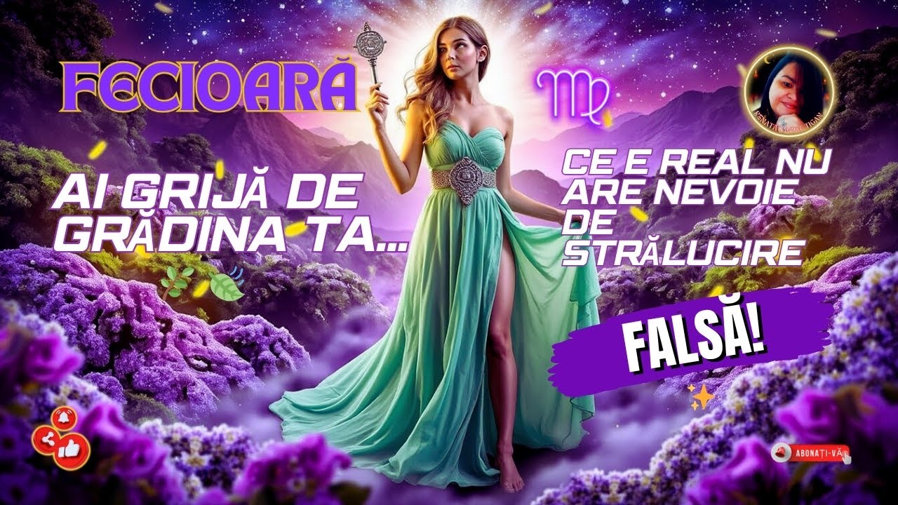 🌿 FECIOARĂ♍ – Ai Grijă de Grădina ta🍃 Ce e Real nu are Nevoie de Strălucire Falsă❗✨