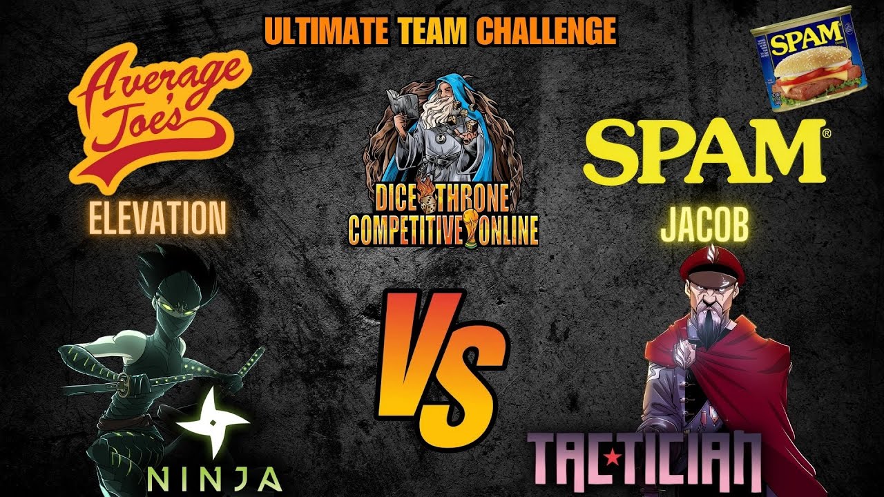 Dice Throne Ultimate Team Challenge | Average Joes (Elevation) vs Spam (Jacob) | DTCO