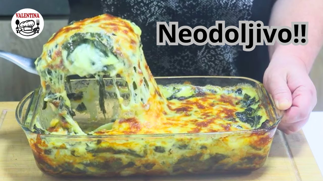 Bože,kako je ukusno😍Neverovatno-Šta možete pripremiti od krompira i spanaća❗HIT-Francuski složenac😋❗
