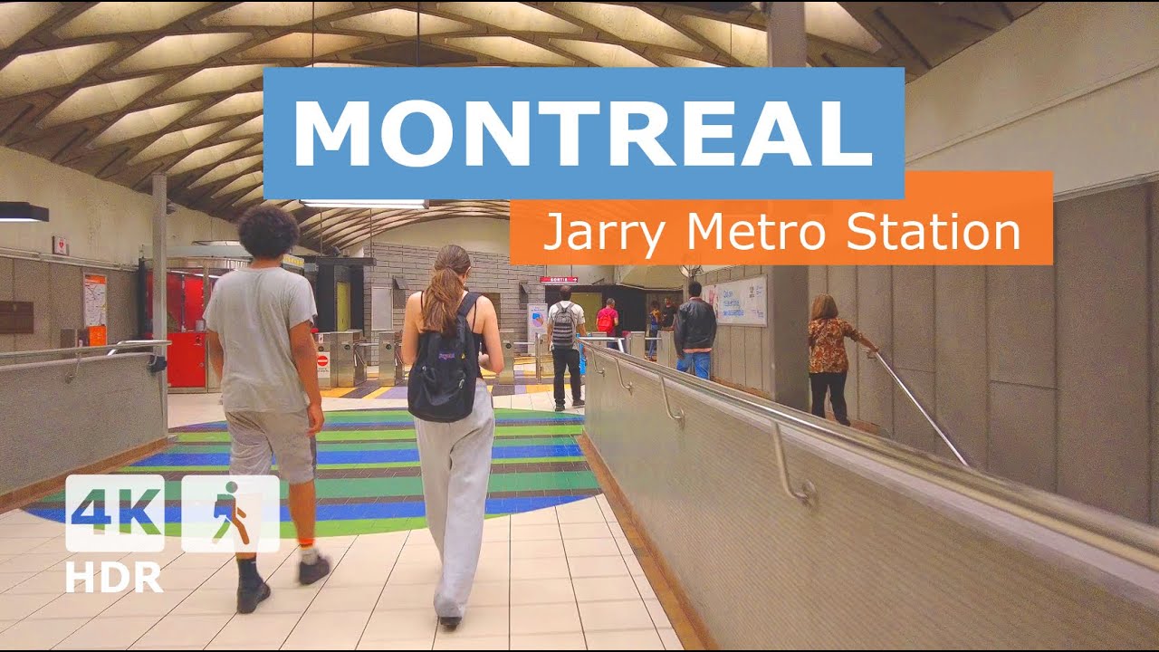 [ 4K ] Jarry Metro Station Walking Tour | 🟠 Orange Line | Montreal, Quebec, Canada 🇨🇦 2024