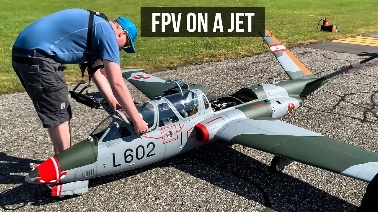 We Put a GoPro on a Jet Turbine RC | Fouga CM.170 Magister (LOUD)