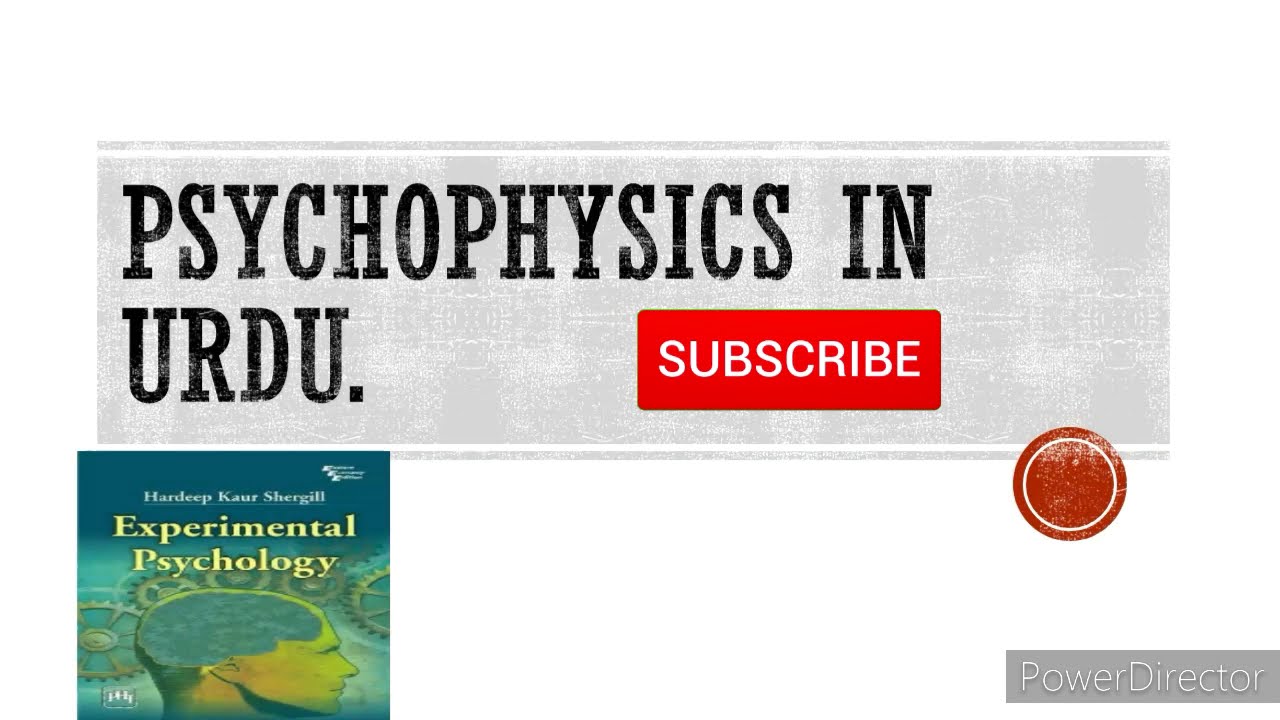 Psychophysics in Psychology.(urdu and Hindi)
