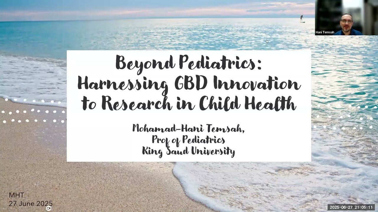 Introduction on Global Burden of Disease (GBD) for Pediatricians