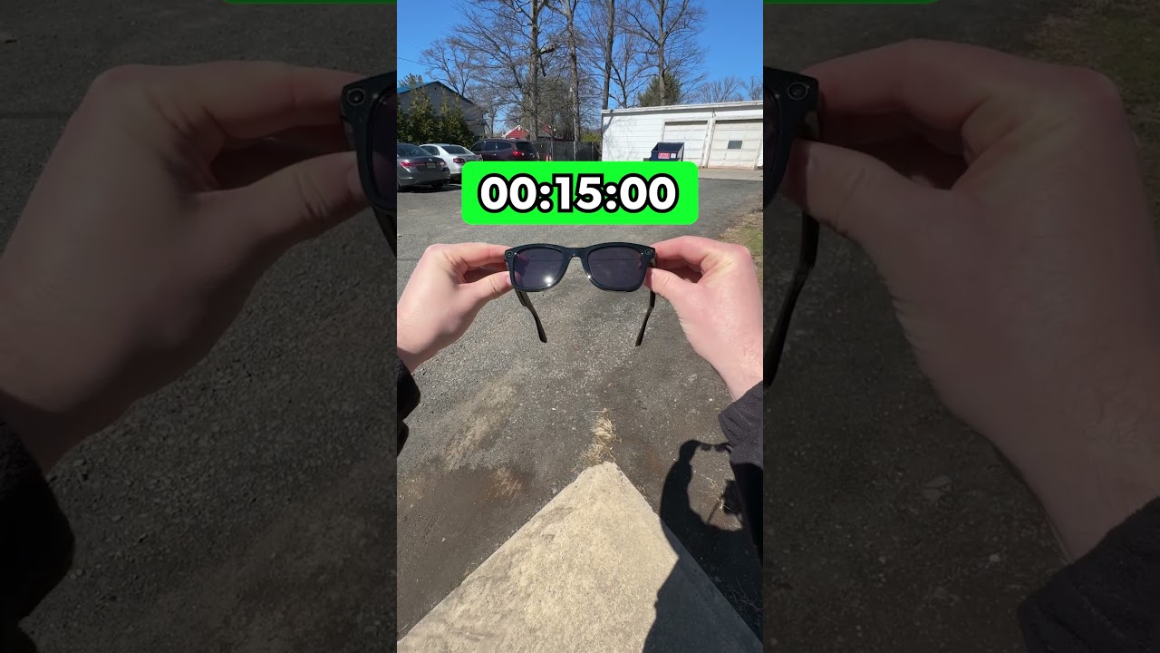 How fast to lenses transition on Meta Ray-Ban's? #glasses #sunglasses #rayban #meta #transitions
