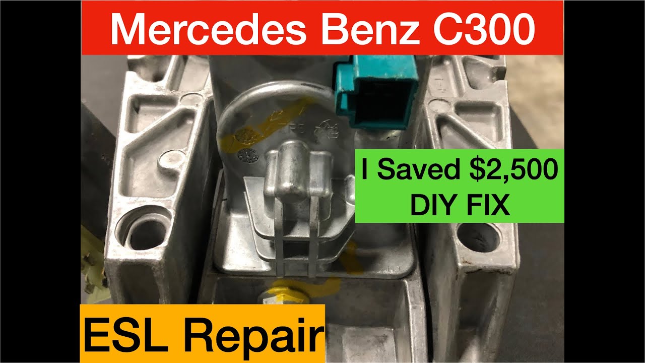 Mercedes Benz C300 w204 won't start ESL Electronic Security Lock DIY