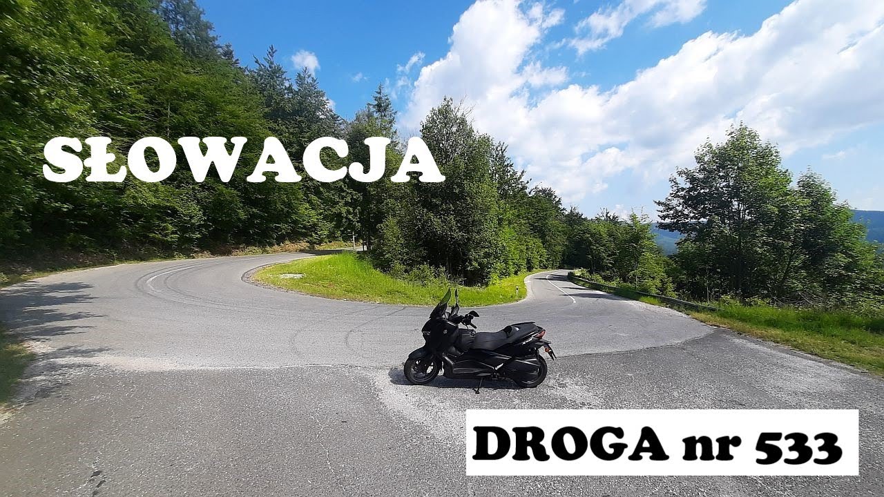 Droga Motocyklowa nr 533 Słowacja. Yamaha xmax 300 MotoVlog.