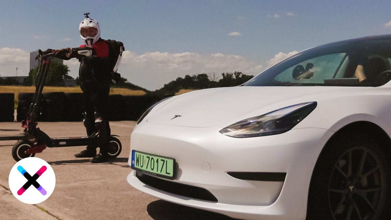 TESLA VS HULAJNOGA! ⚡️| Epicki wyścig i test pojazdów elektrycznych - kto wygra?
