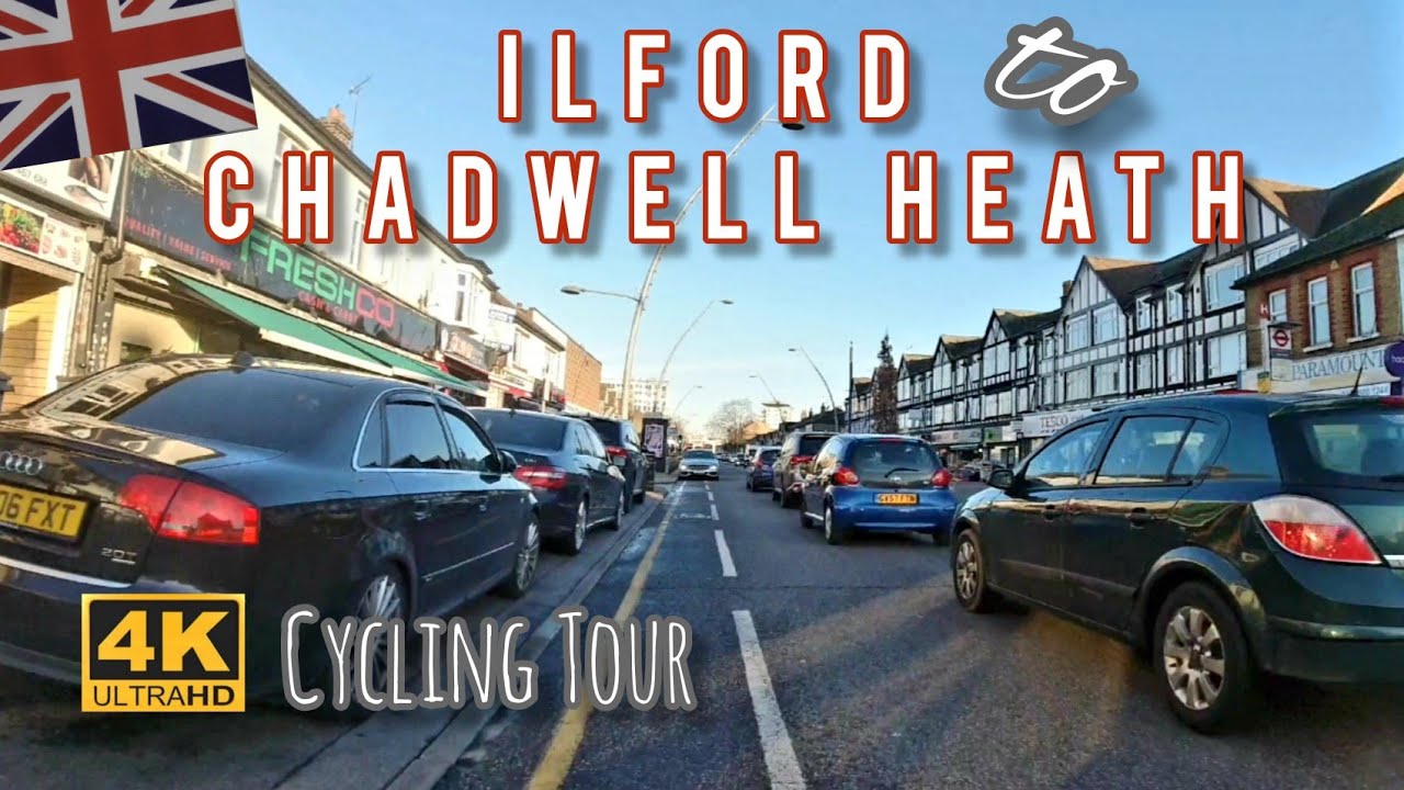 [4K] 🇬🇧 [London Cycling] Ilford to Chadwell Heath East London