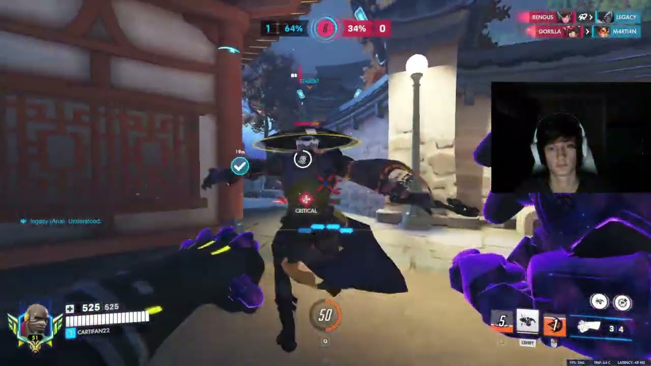 Overwatch Rank 1 Doomfist Cartifan Literally Destroys Whole Enemy Team
