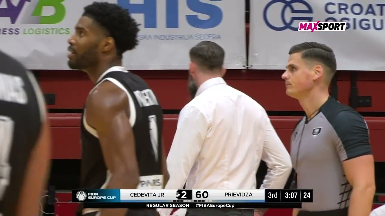 CEDEVITA JUNIOR vs PRIEVIDZA 88:85 (3. kolo, Grupa D, Europe Cup)