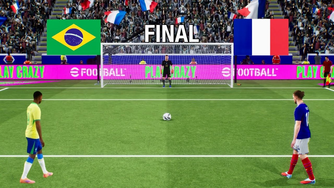 FRANCE VS BRAZIL PENALTY KICK | BRA VS FRA MATCH | eFOOTBALL