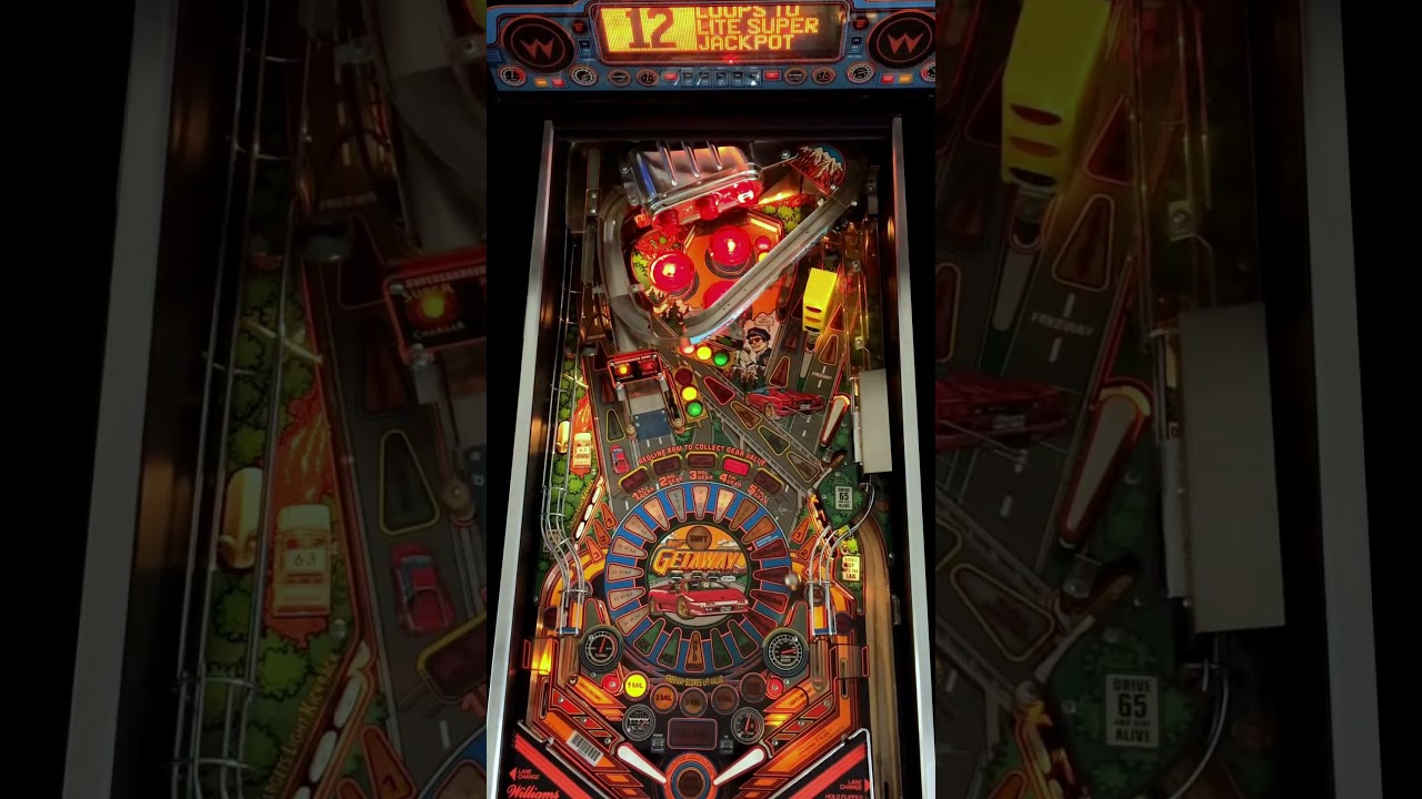 The Getaway High Speed II (Williams 1992) - Pinball gameplay - Redline Mania