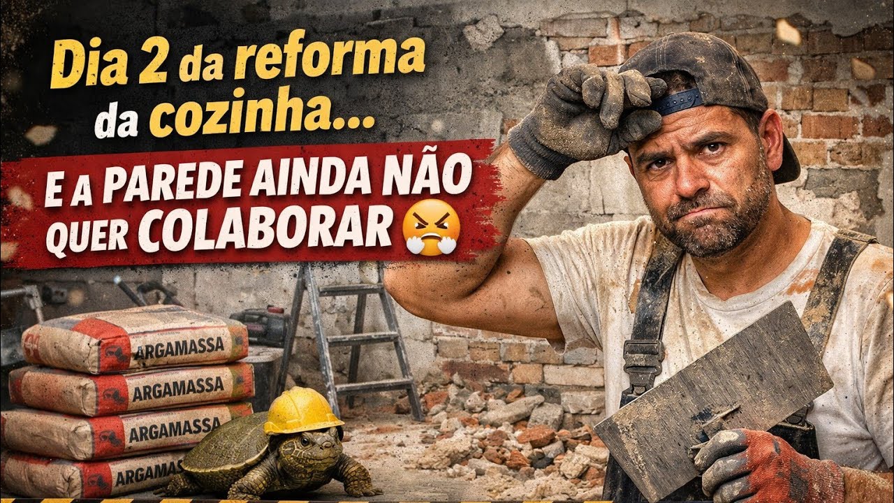 EP02 A reforma tá difícil, quase nada andou.#cozinha #reforma 
