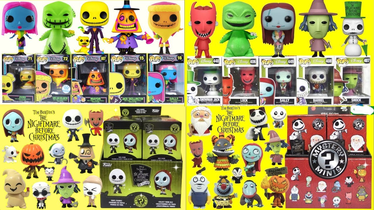 Подборка Funko Pop из серии «Кошмар перед Рождеством: Хэллоуин»