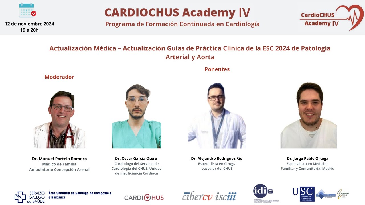 Actualización Guías de Práctica Clínica de la ESC 2024 de Patología Arterial y Aorta