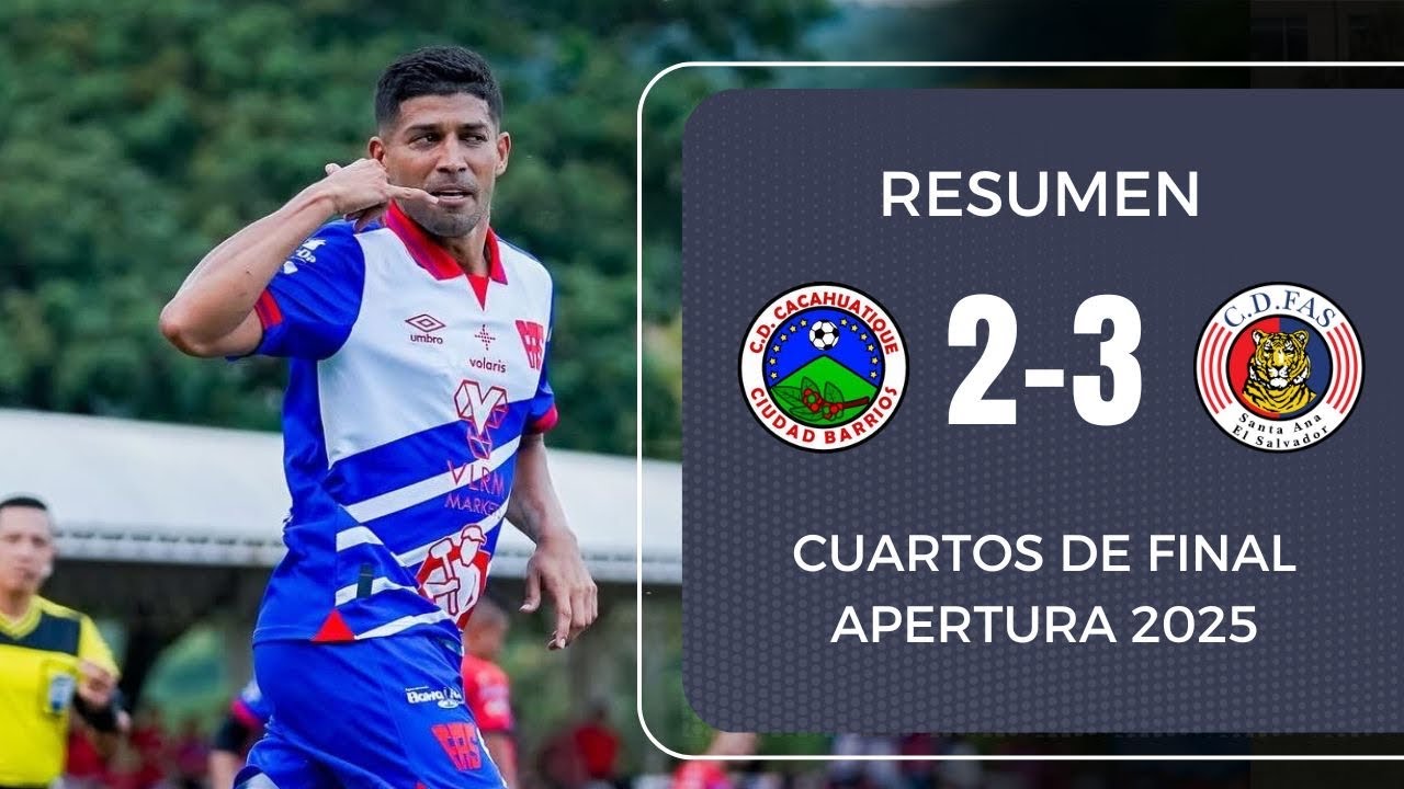 FAS gana a Cacahuatique con doblete de Nelson Bonilla | Resume Cacahuatique 2-3 FAS | Apertura 2025