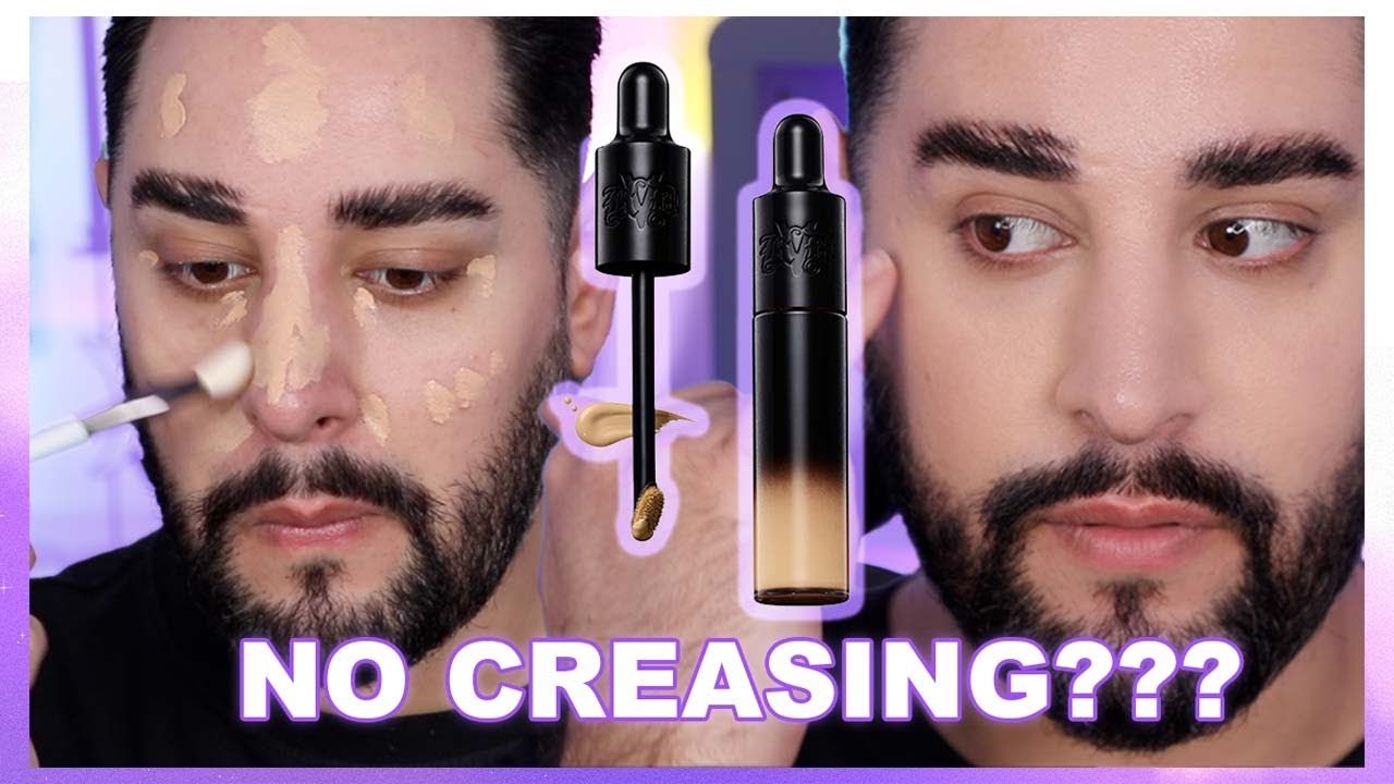 CONCEALER THAT DOESN&rsquo;T CREASE??  KVD Good Apple Concealer Review!