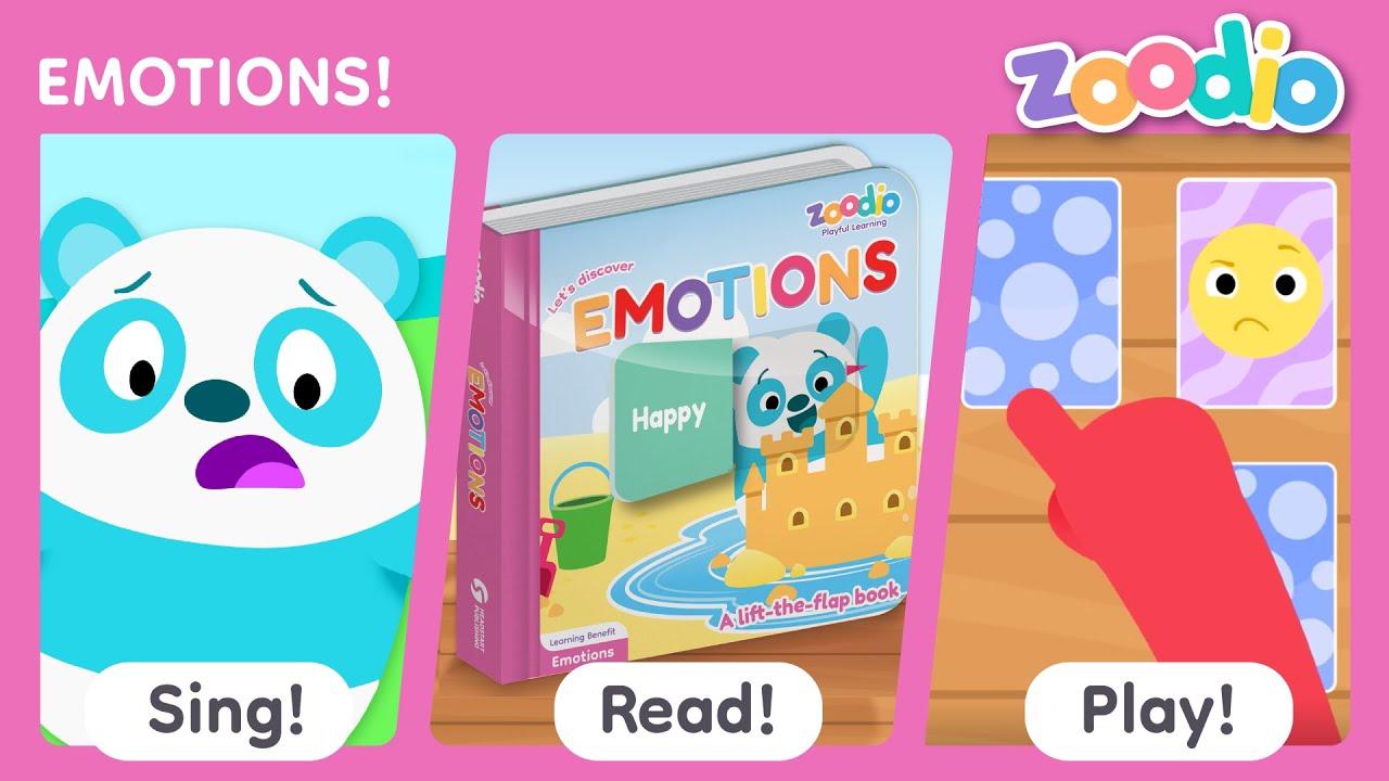 Sing Read Play | Emotions | Sharing, Emotions, Stories, and Emoji Matching Games for Kids