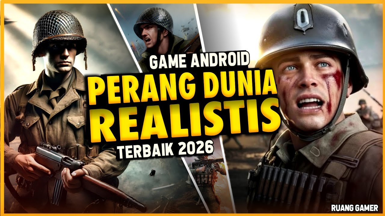 15 Game Android Perang Dunia Realistis Terbaik 2026 | Offline/Online