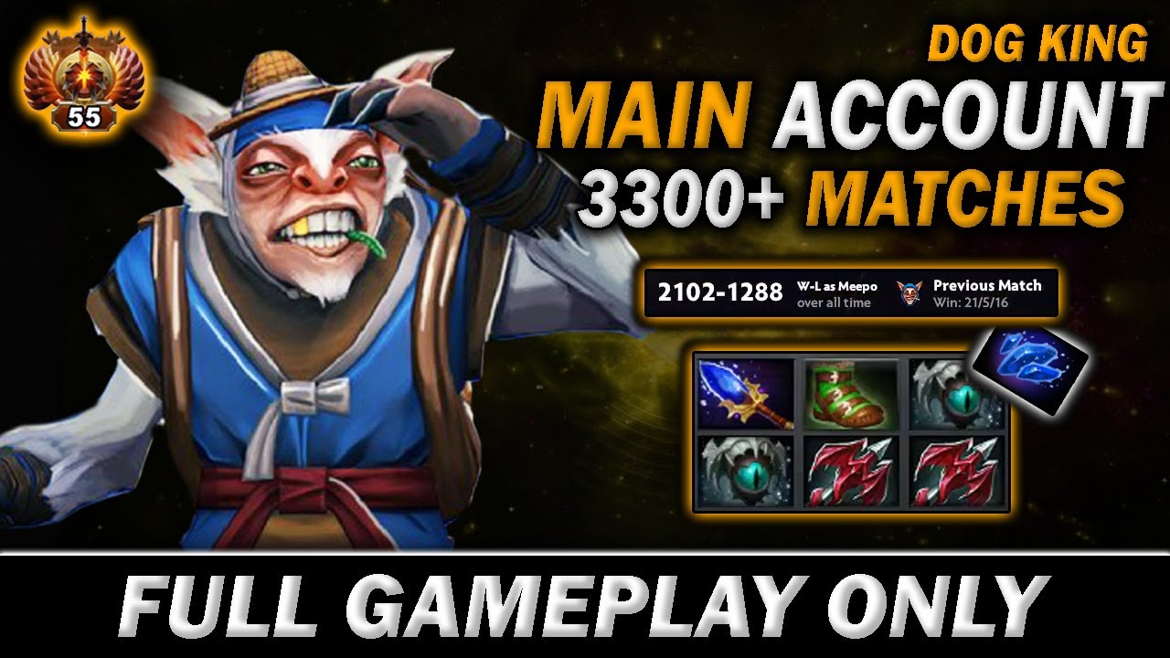 DOG KING back to Main Account, 3300+ meepo Matches ❗❗❗ - Full Gameplay Meepo #407