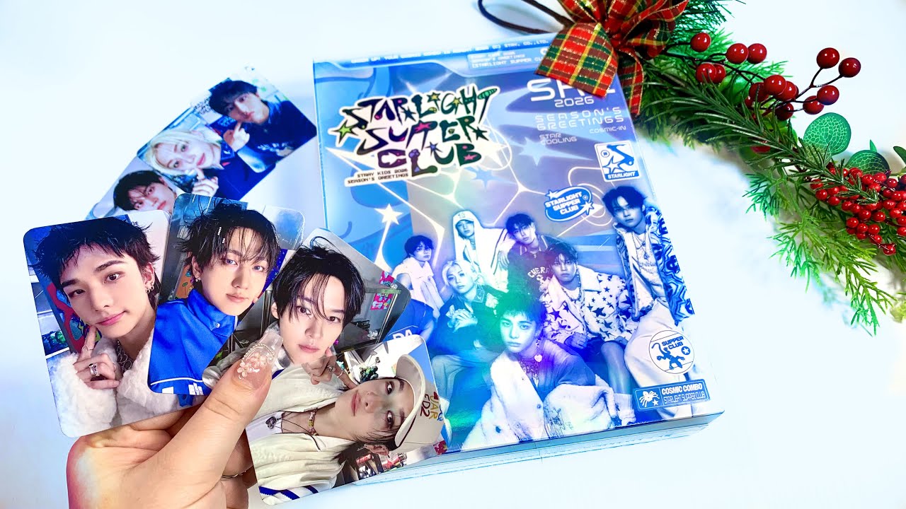 РАСПАКОВКА STRAY KIDS SEASONS GREETINGS 2026 STARLIGHT SUPER CLUB! 