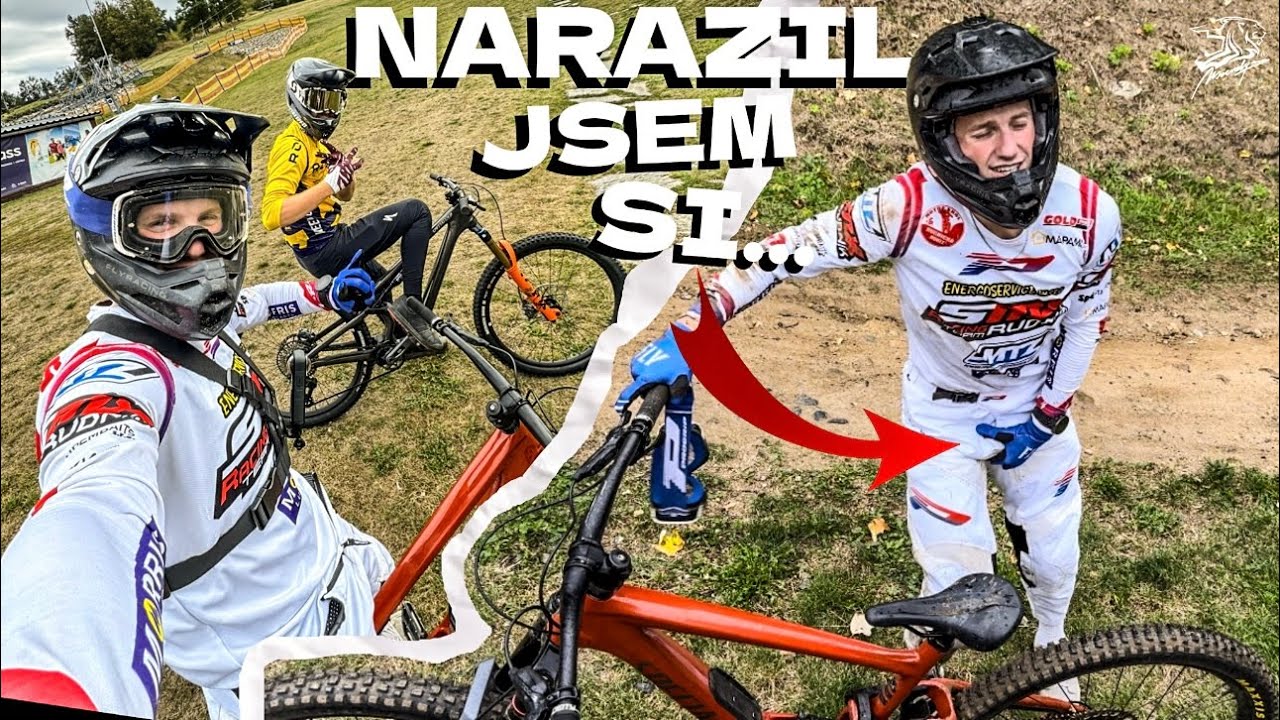 POPRVÉ ZKOUŠÍM DOWNHILL NA KOLE! 🤕 Bikepark Monínec