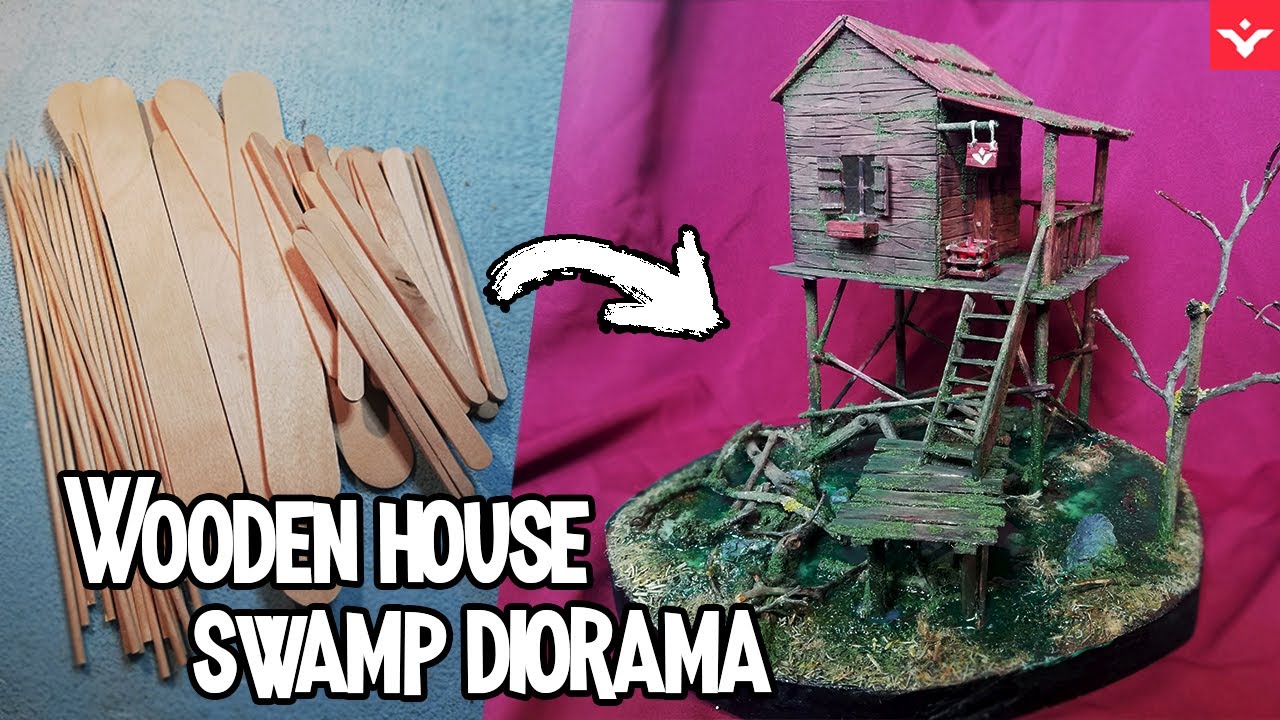 Making a Swamp Diorama with Wood and Foam