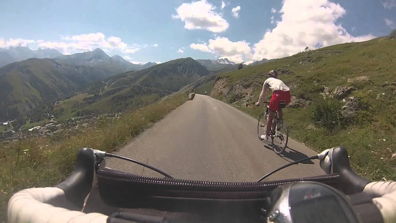 Descente en vélo du col de la Croix de Fer sur St Sorlin D'Arves