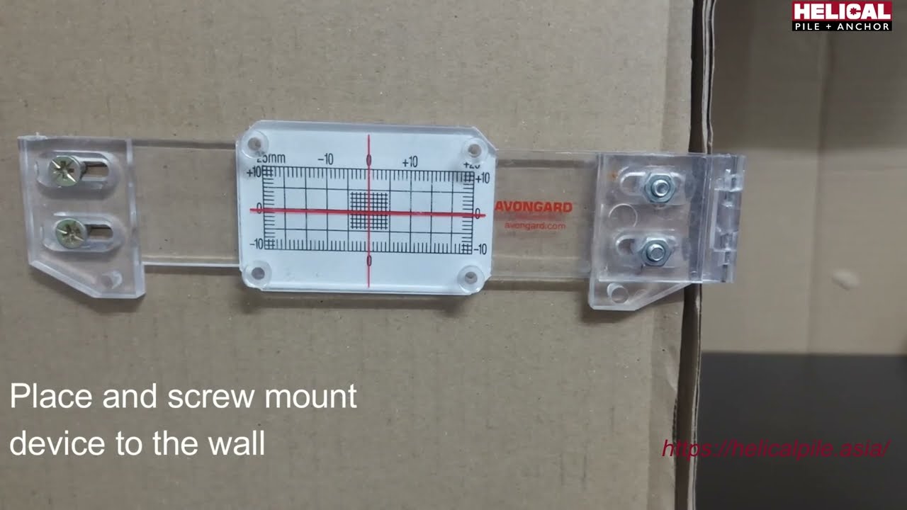 Measurement of Wall Crack Width by Tell Tale Gauge