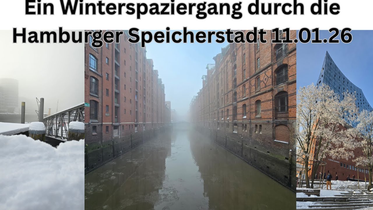 Ein Winterspaziergang durch die Speicherstadt, zu den Magellan Terrassen, Elphi und mehr 11.01.2026