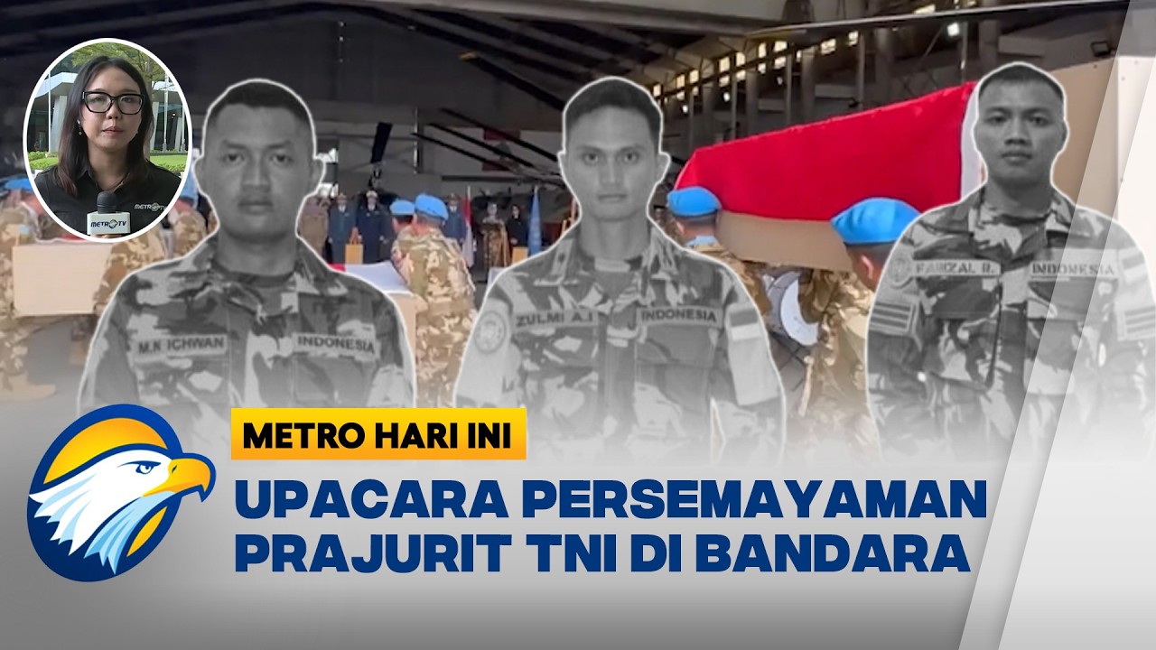 LIVE REPORT! Jenazah 3 Tni Yang Gugur Di Lebanon Tiba Di Bandara Soekarno-Hatta [MHI]