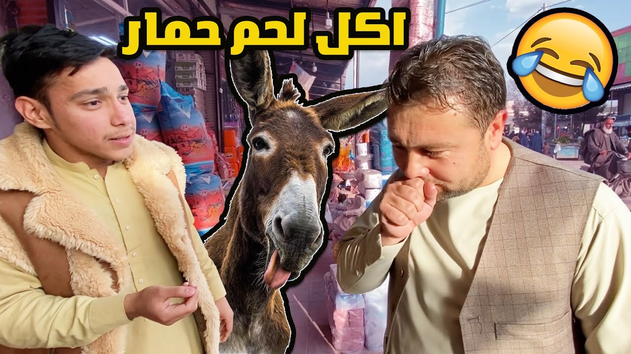 مقلب أكل لحم حمار | شوفو ردة فعلهم مت ضحك 😂
