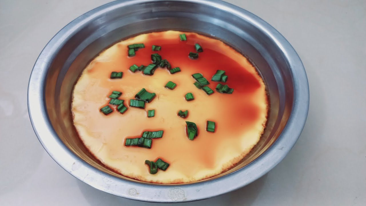 Flan de huevo al vapor al estilo chino