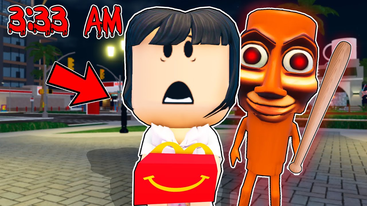 NUNCA PIDAS una CAJITA FELIZ de TUNG TUNG TUNG SAHUR a las 3:33AM en Roblox!