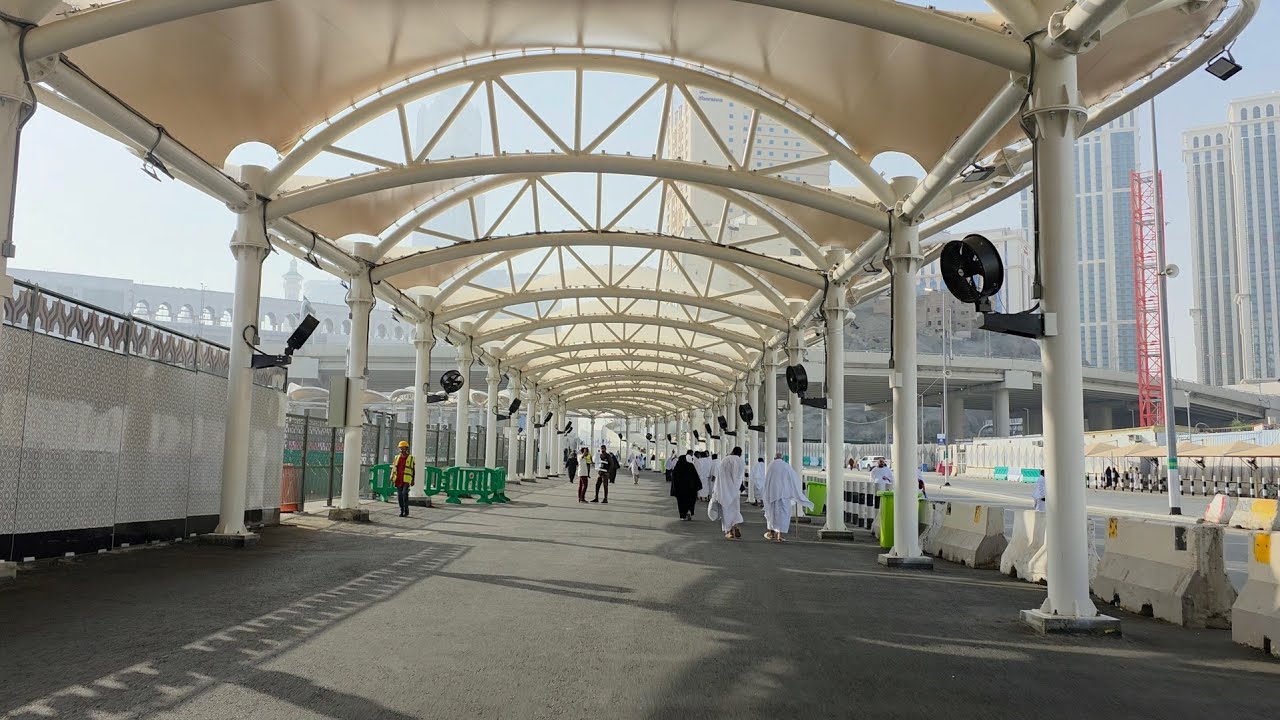 Walk from Jarwal Bus station to Ibrahim Khalil Road Makkah