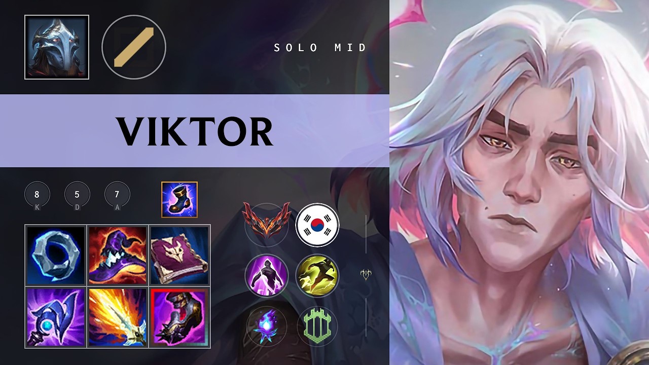 Viktor Mid vs Aurora - KR Grandmaster Patch 26.09