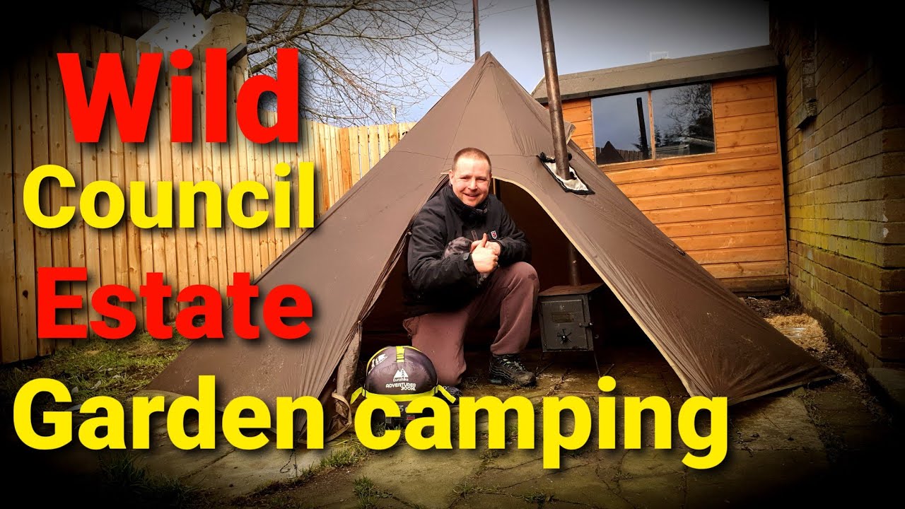 Hot tent camping in heavy rainfall and windy conditions. Onetigris iron wall stove tent.