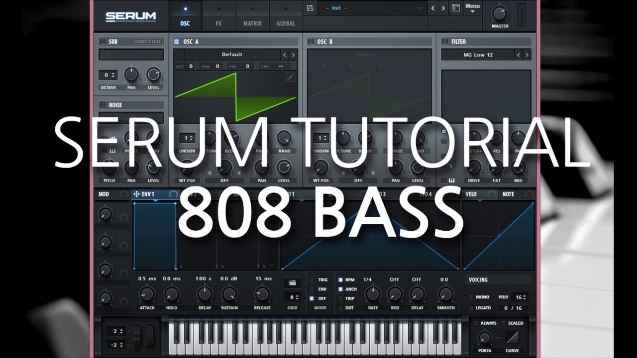 [ Serum 강좌 ] 사운드 디자인 : 808 베이스
