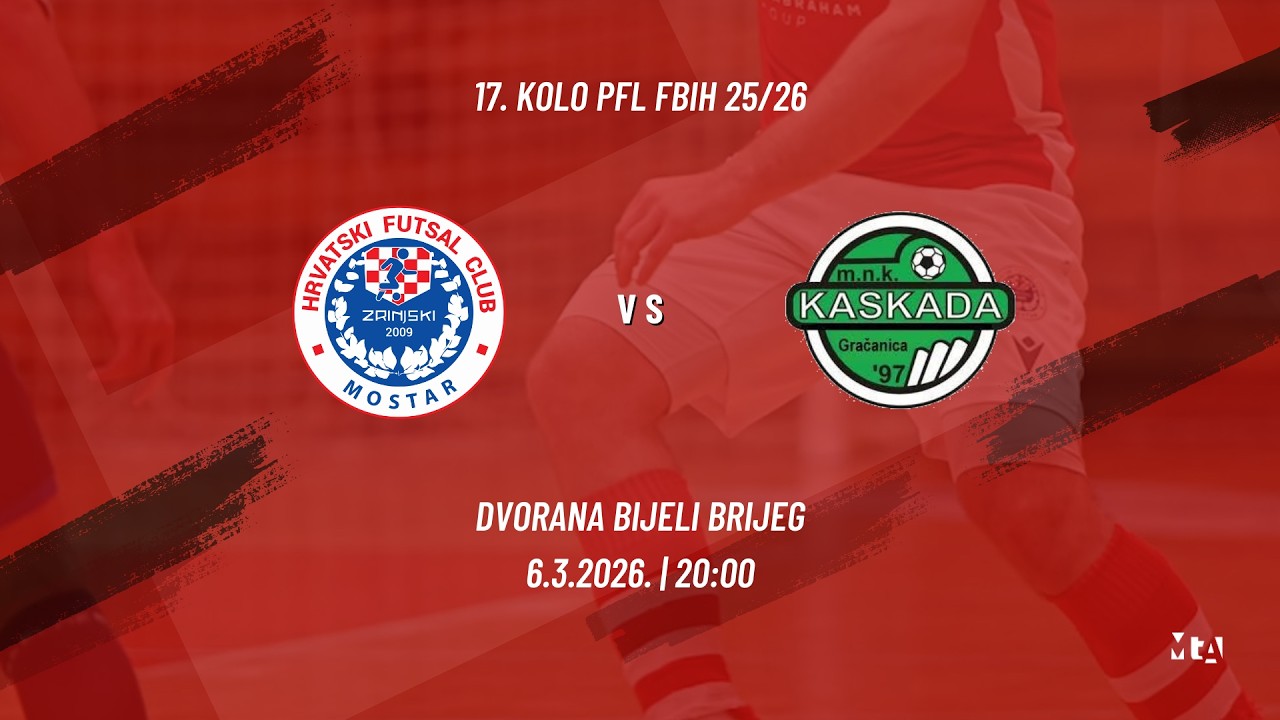 HFC Zrinjski - MNK Kaskada | 17. kolo PFL FBiH | 6.3.2026.