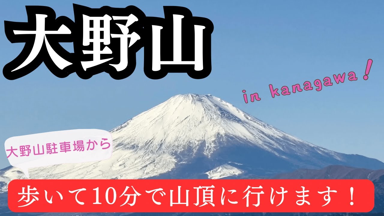 【大野山】お手軽✨10分で富士山がどーーん❗️と見えちゃいます🎵